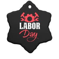 Labor Day Gift Ceramic Star Ornament