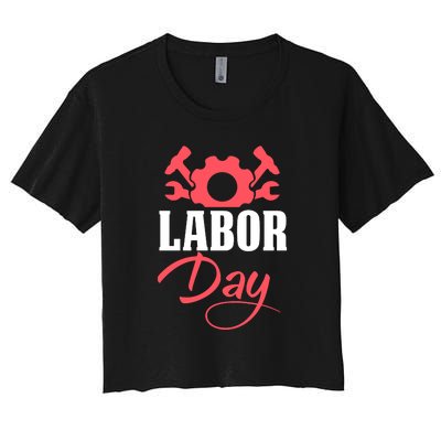 Labor Day Gift Women's Crop Top Tee