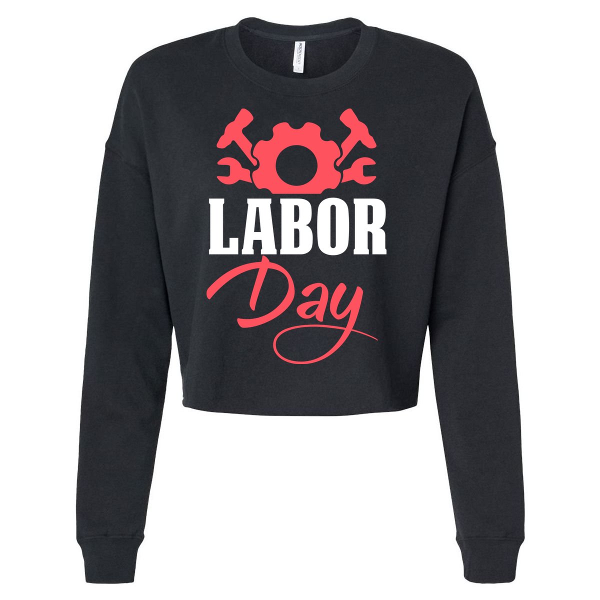 Labor Day Gift Cropped Pullover Crew