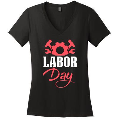 Labor Day Gift Women's V-Neck T-Shirt