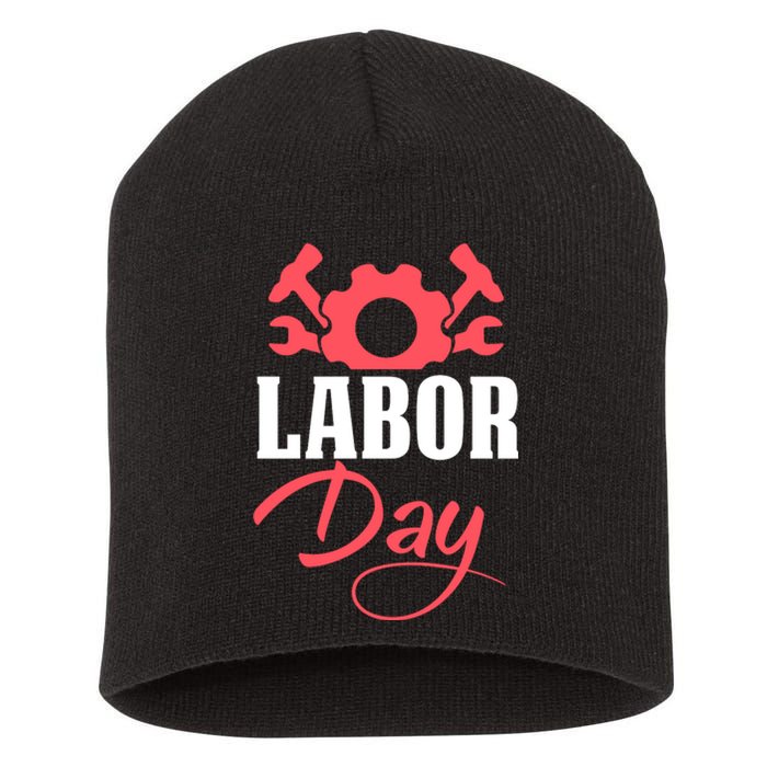 Labor Day Gift Short Acrylic Beanie