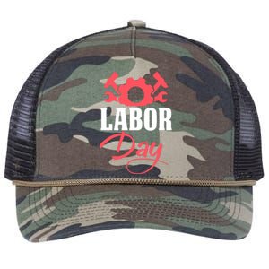 Labor Day Gift Retro Rope Trucker Hat Cap