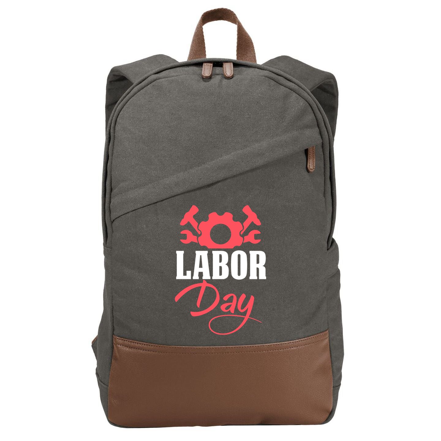Labor Day Gift Cotton Canvas Backpack