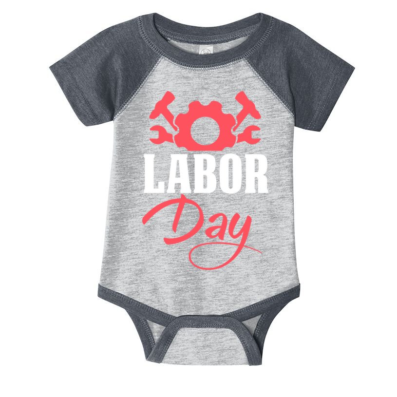 Labor Day Gift Infant Baby Jersey Bodysuit