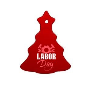 Labor Day Gift Ceramic Tree Ornament