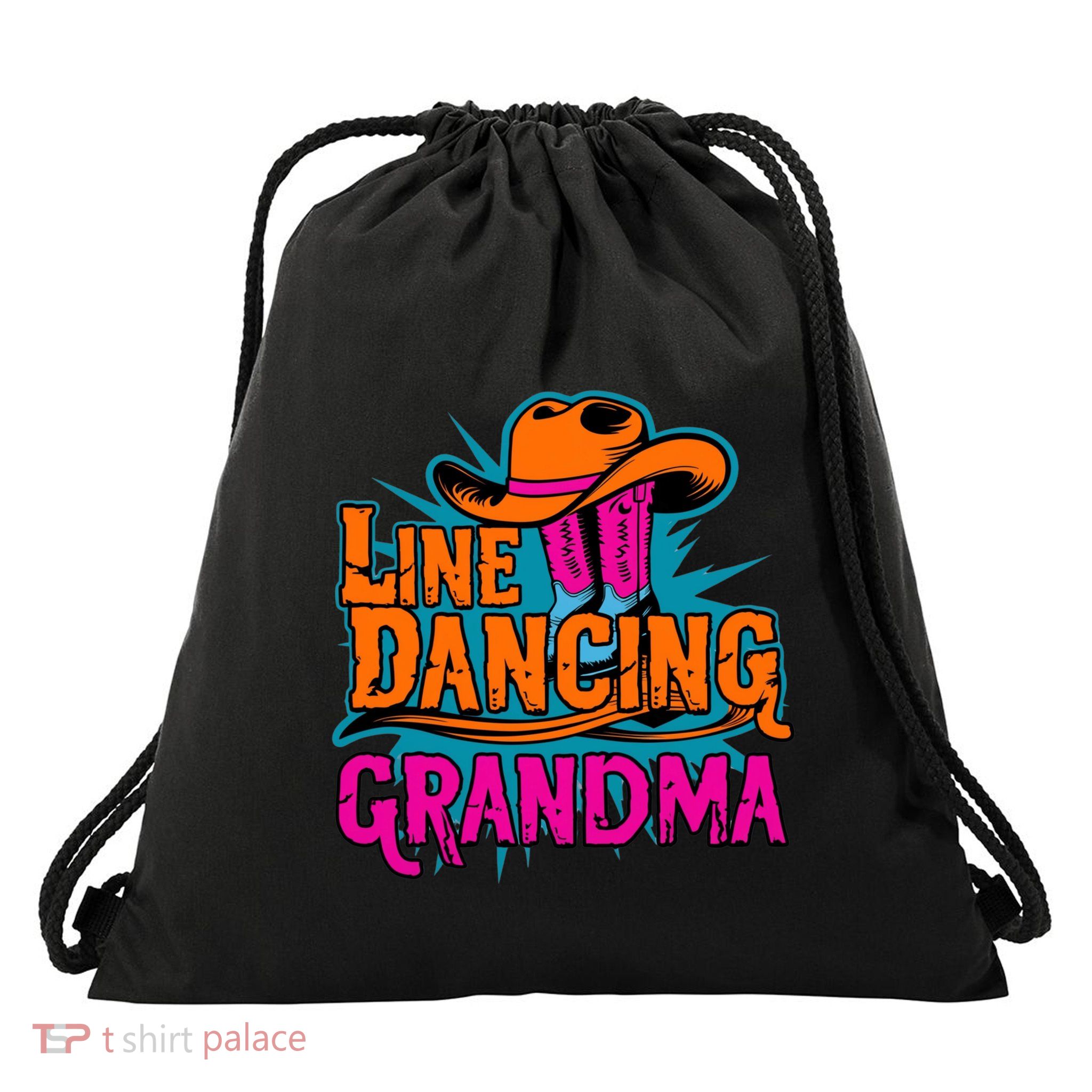 Line Dancing Grandma Fun And Sassy Drawstring Bag