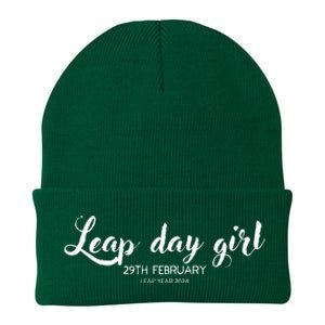 Leap Day Girl 29th February Leap Year Birthday 2024 Party Knit Cap Winter Beanie