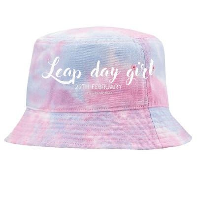 Leap Day Girl 29th February Leap Year Birthday 2024 Party Tie-Dyed Bucket Hat