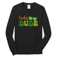 Lucky Dude Glasses Retro St Patrick Day Tall Long Sleeve T-Shirt