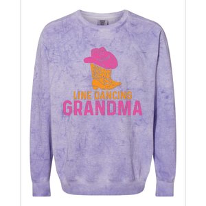 Line Dancing Grandma T Colorblast Crewneck Sweatshirt