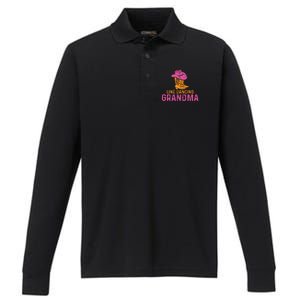 Line Dancing Grandma T Performance Long Sleeve Polo