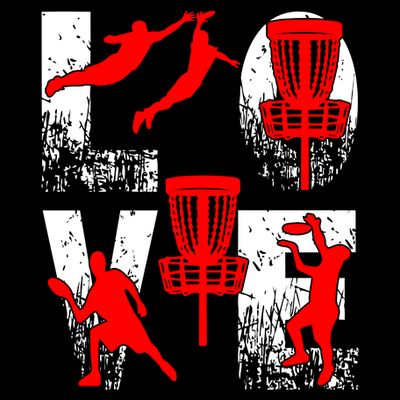 Love Disk Golf Vintage Fun Golfing T-Shirt
