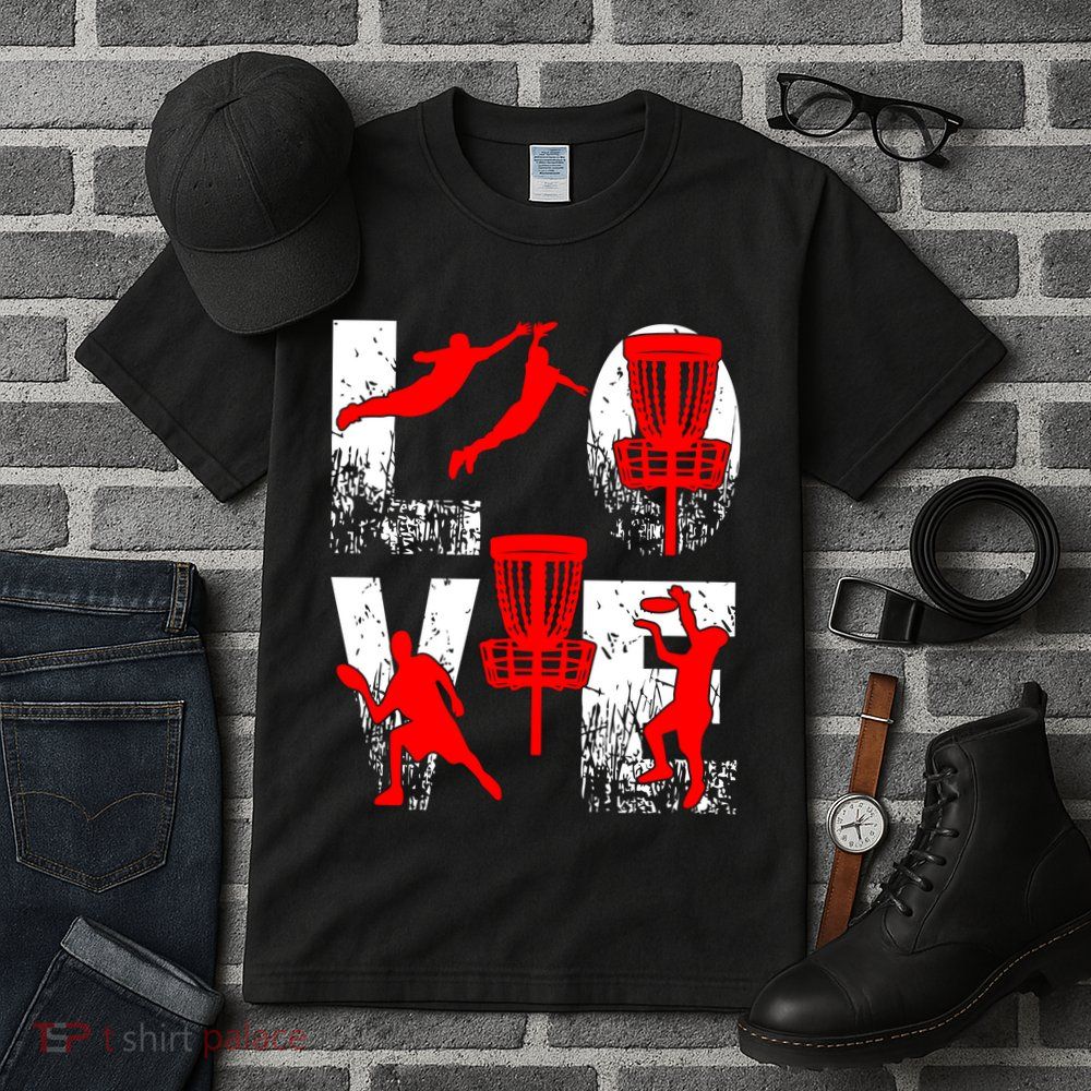 Love Disk Golf Vintage Fun Golfing Tall T-Shirt