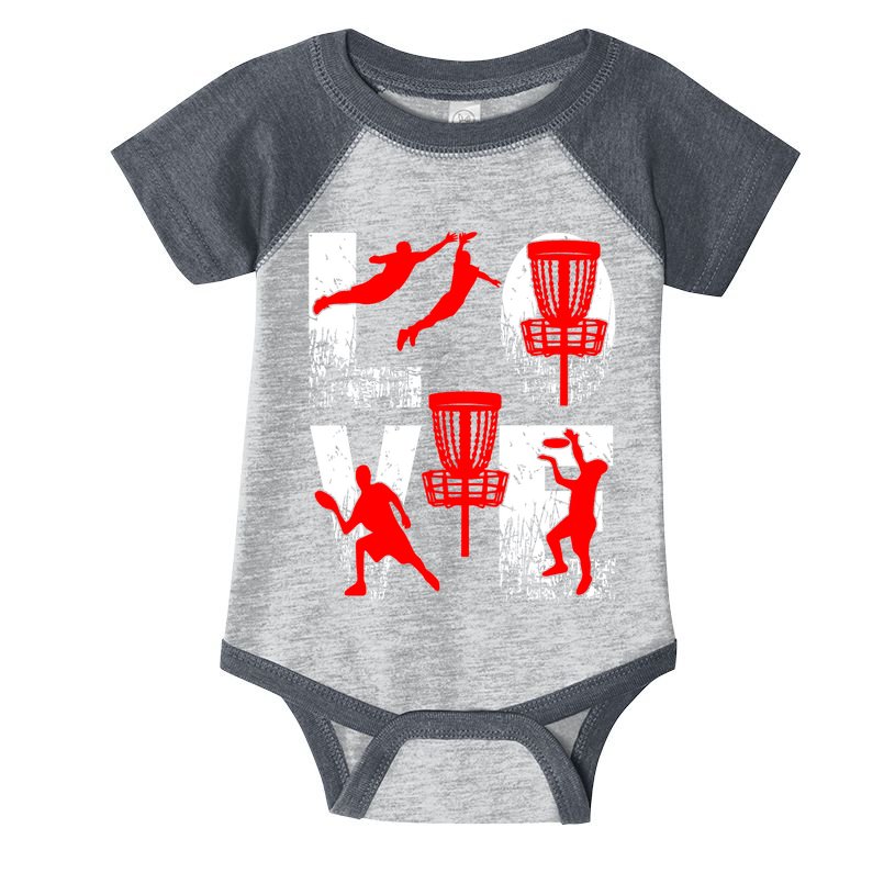 Love Disk Golf Vintage Fun Golfing Infant Baby Jersey Bodysuit