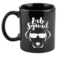LABRADOR DOG GIFT Black Lab Yellow Lab Squad Love Design 11oz C Handle Ceramic Mug