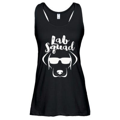 LABRADOR DOG GIFT Black Lab Yellow Lab Squad Love Design Ladies Essential Flowy Tank