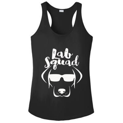LABRADOR DOG GIFT Black Lab Yellow Lab Squad Love Design Ladies PosiCharge Competitor Racerback Tank