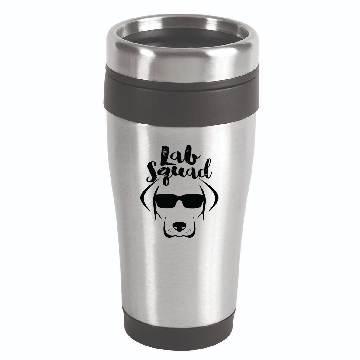 LABRADOR DOG GIFT Black Lab Yellow Lab Squad Love Design 16oz Travel Tumbler