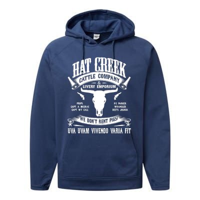 Lonesome Dove Hat Creek Cattle Company Unisex Performance Fleece Hoodie