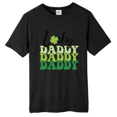 Lucky Daddy Happy St Patrick's Day Irish Family Gifts Tall Fusion ChromaSoft Performance T-Shirt