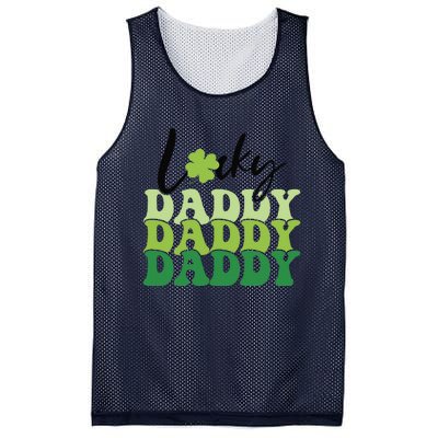 Lucky Daddy Happy St Patrick's Day Irish Family Gifts Mesh Reversible Basketball Jersey Tank