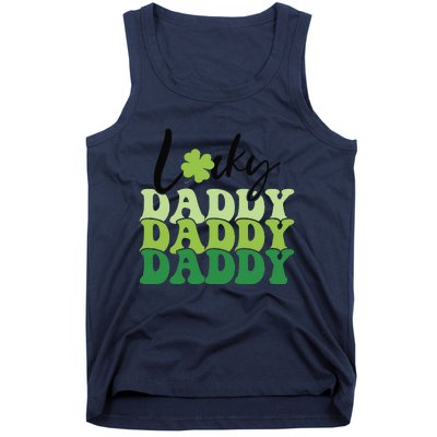 Lucky Daddy Happy St Patrick's Day Irish Family Gifts Tank Top