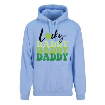 Lucky Daddy Happy St Patrick's Day Irish Family Gifts Unisex Surf Hoodie