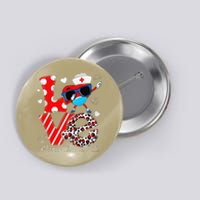 Love Dabbing Heart Nursing Nurse Life Valentines Button