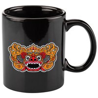 Lion Dance Head Happy Chinese New Year Green Snake Year 11oz C Handle Ceramic Mug