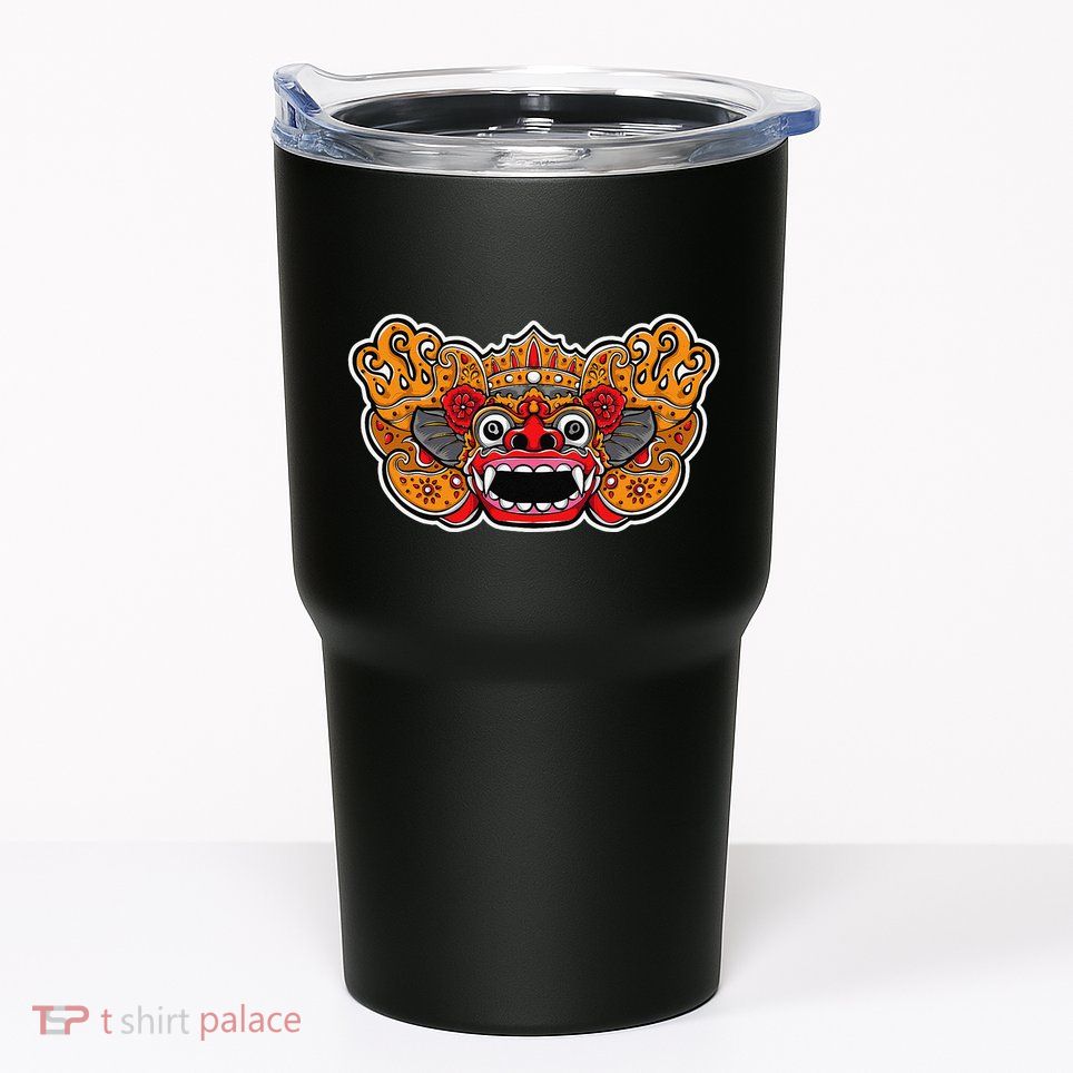 Lion Dance Head Happy Chinese New Year Green Snake Year Tumbler