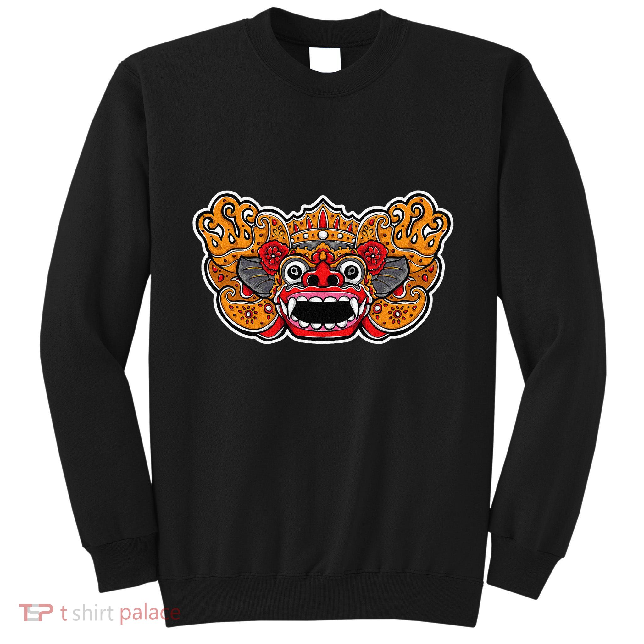 Lion Dance Head Happy Chinese New Year Green Snake Year Tall Sweatshirt