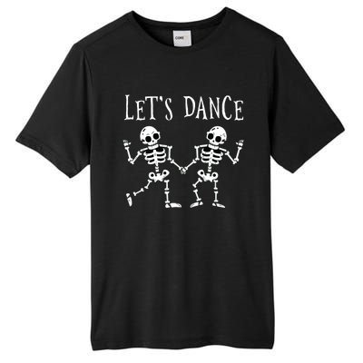 LetS Dance Halloween Skeleton Dancing Gift Tall Fusion ChromaSoft Performance T-Shirt