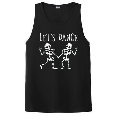 LetS Dance Halloween Skeleton Dancing Gift PosiCharge Competitor Tank