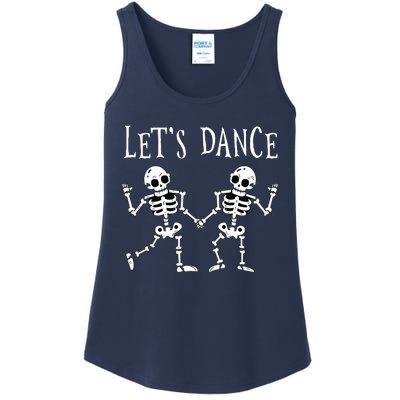 LetS Dance Halloween Skeleton Dancing Gift Ladies Essential Tank