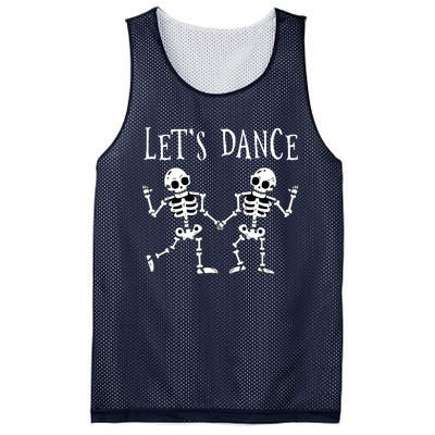 LetS Dance Halloween Skeleton Dancing Gift Mesh Reversible Basketball Jersey Tank