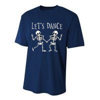 LetS Dance Halloween Skeleton Dancing Gift Performance Sprint T-Shirt