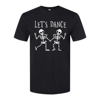 LetS Dance Halloween Skeleton Dancing Gift Softstyle CVC T-Shirt