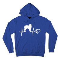 Leonberger Dog Heartbeat Paw Love Funny Puppy Lover Funny Gift Hoodie