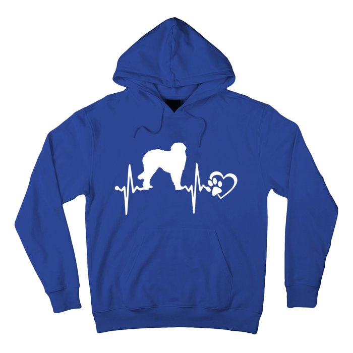 Leonberger Dog Heartbeat Paw Love Funny Puppy Lover Funny Gift Hoodie