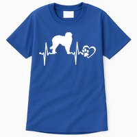 Leonberger Dog Heartbeat Paw Love Funny Puppy Lover Funny Gift Tall T-Shirt