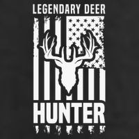 Legendary Deer Hunter Hunting Apparel Graphic 7 Panel Mesh Trucker Snapback Hat