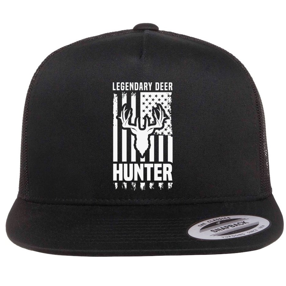 Legendary Deer Hunter Hunting Apparel Graphic Flat Bill Trucker Hat