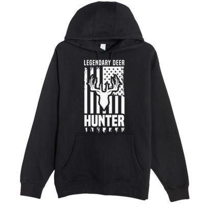 Legendary Deer Hunter Hunting Apparel Graphic Premium Pullover Hoodie