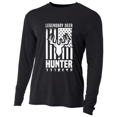 Legendary Deer Hunter Hunting Apparel Graphic Cooling Performance Long Sleeve Crew