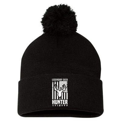 Legendary Deer Hunter Hunting Apparel Graphic Pom Pom 12in Knit Beanie