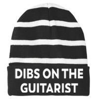 Limited Doll Hearted Dibs On The Guitarist Striped Beanie with Solid Band