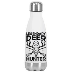 Legendary Deer Hunter Dad Buck Funny Deer Hunting Gift Stainless Steel Insulated Water Bottle