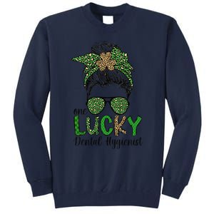 Lucky Dental Hygienist St. Patrick's Day Dental Hygiene Tall Sweatshirt