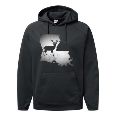 Louisiana Deer Hunting Performance Fleece Hoodie