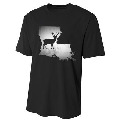 Louisiana Deer Hunting Performance Sprint T-Shirt